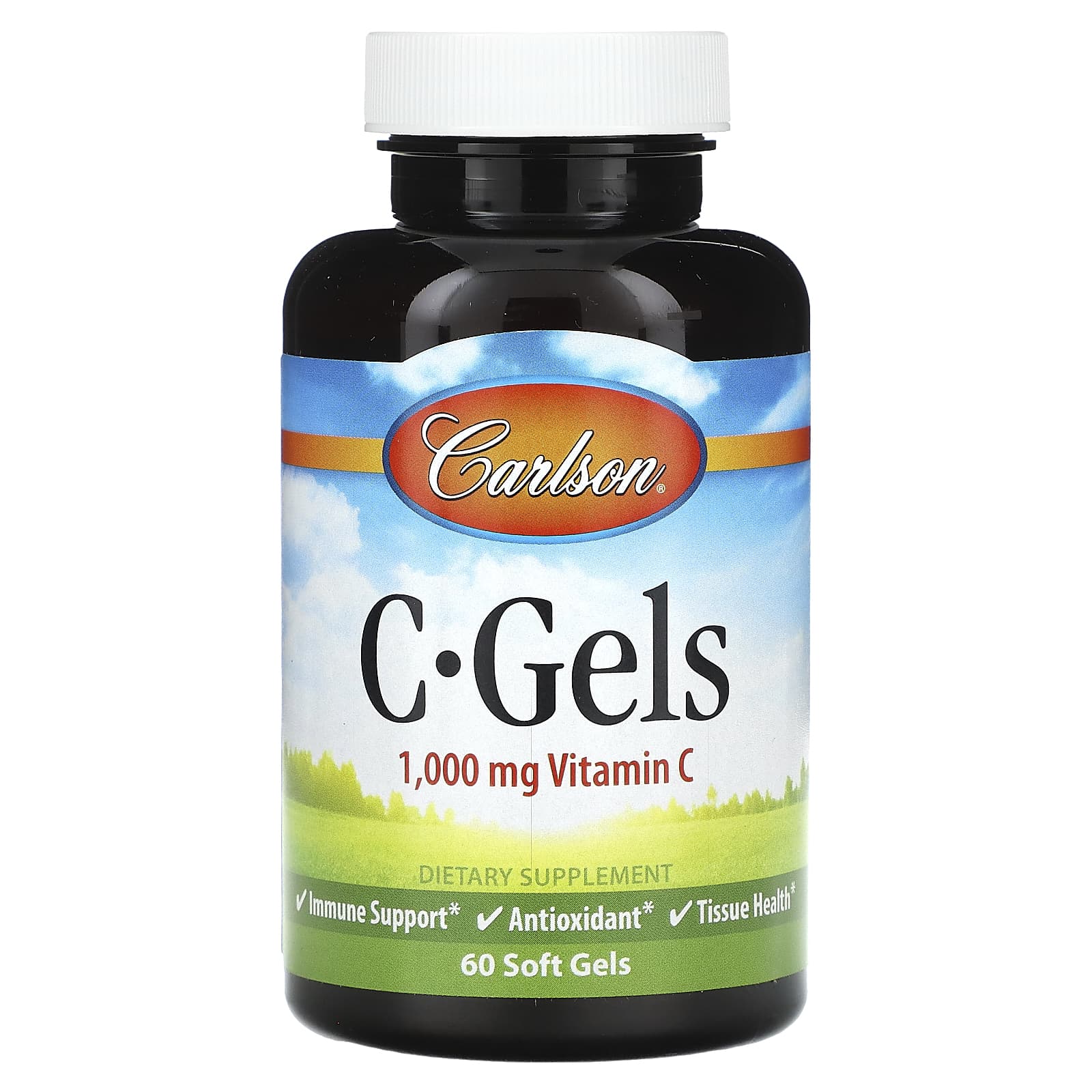 Boost Immunity with Carlson Vitamin C 1,000mg 60 Soft Gels - Image 1