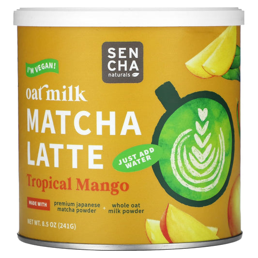 Sencha Naturals, Oat Milk, Matcha Latte, Tropical Mango, 8.5 oz (241 g) - Image 1