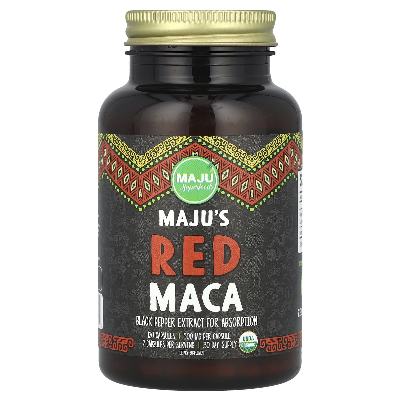 Maju Superfoods, Maju's Red Maca, 120 Capsules - Image 1