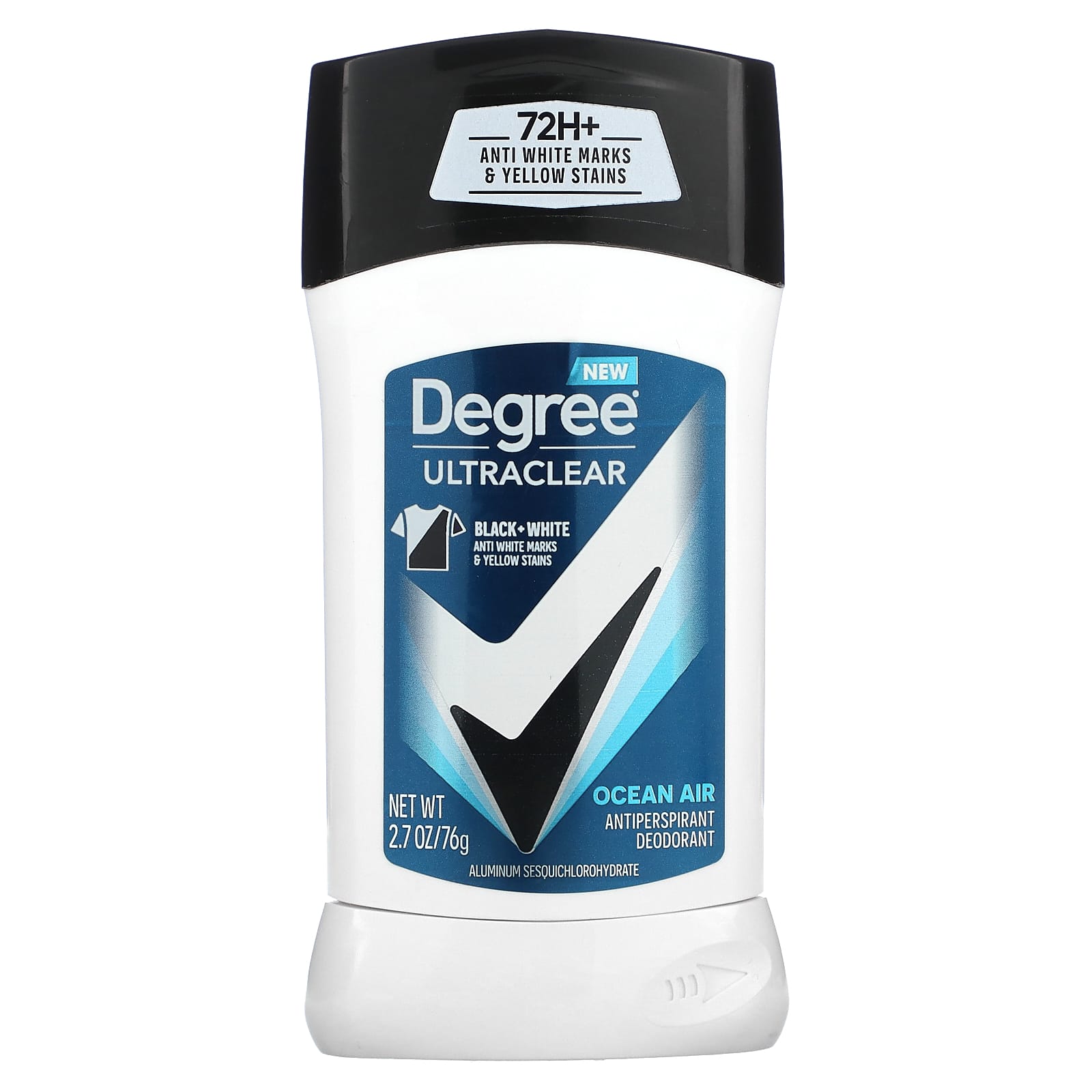 Degree Men UltraClear Black + White Antiperspirant Deodorant, Ocean Air, 2.7 oz - Image 1