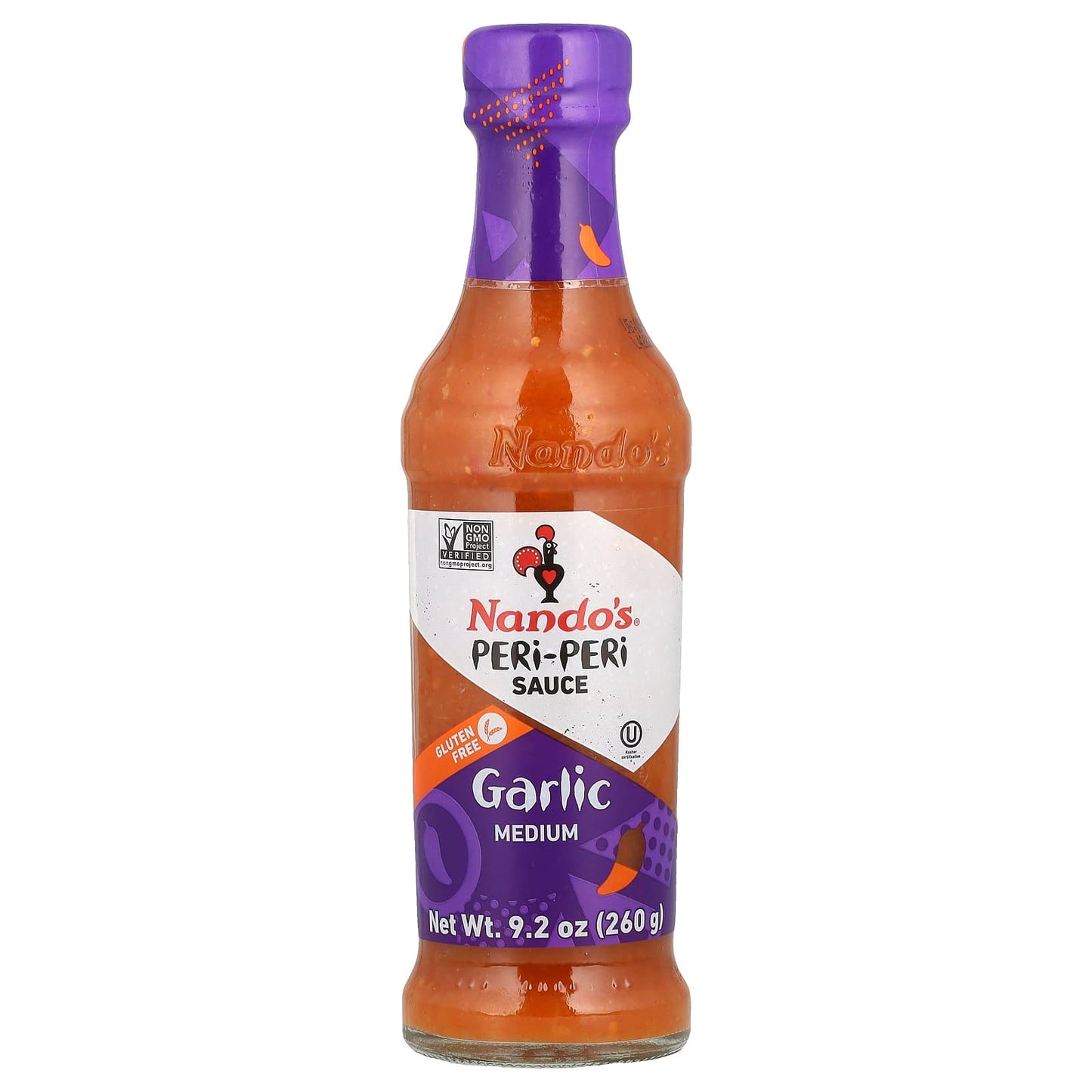 NANDO'S, Peri-Peri Sauce, Garlic, Medium, 9.2oz (260 g) - Image 1