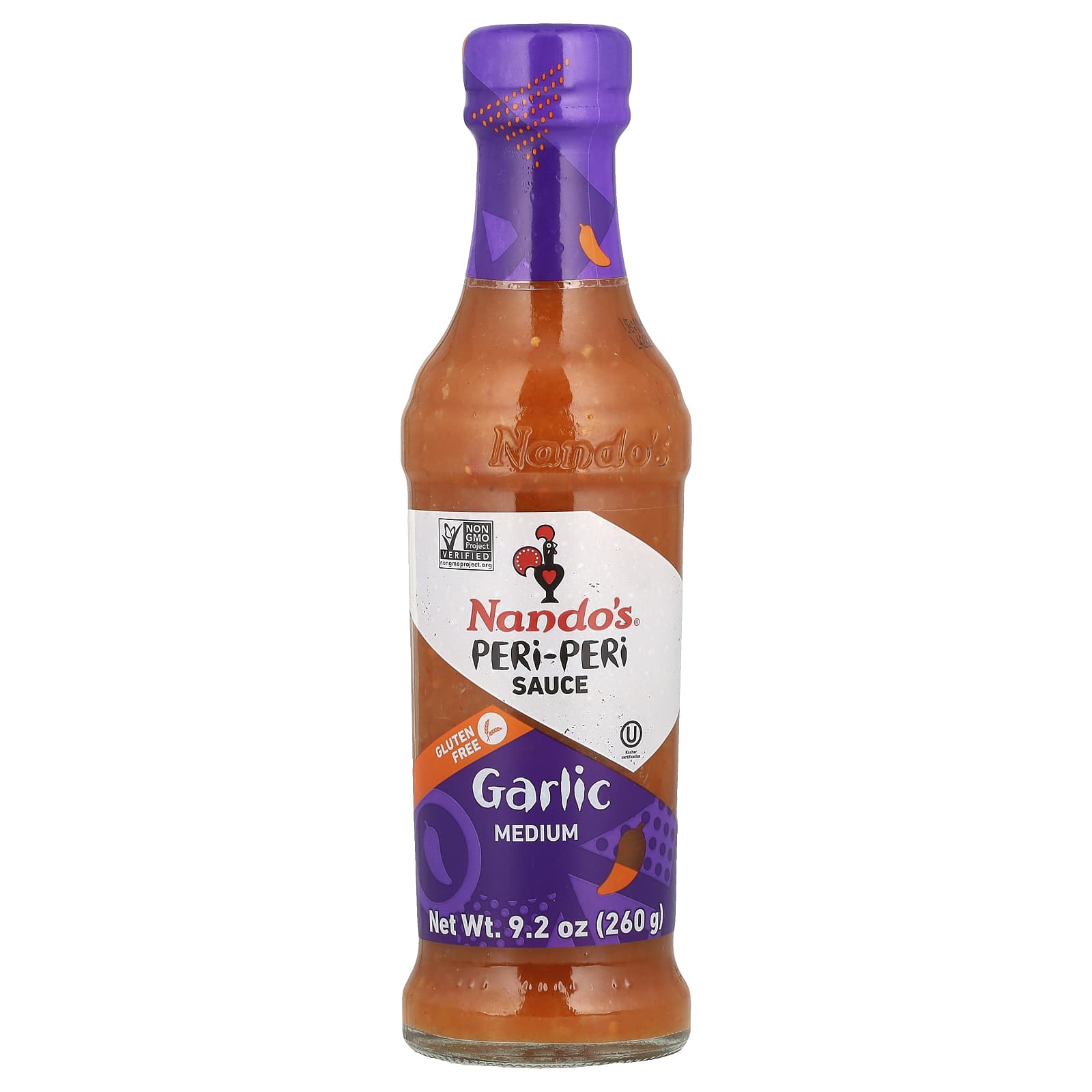 NANDO'S, Peri-Peri Sauce, Garlic, Medium, 9.2oz (260 g) - Image 1