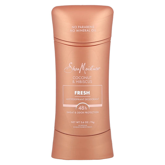 SheaMoisture, Antiperspirant Deodorant, Fresh, Coconut & Hibiscus , 2.6 oz (74 g) - Image 1