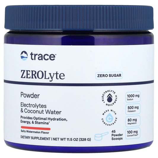 Trace, ZEROLyte Powder, Salty Watermelon, 11.5 oz (328 g) - Image 1