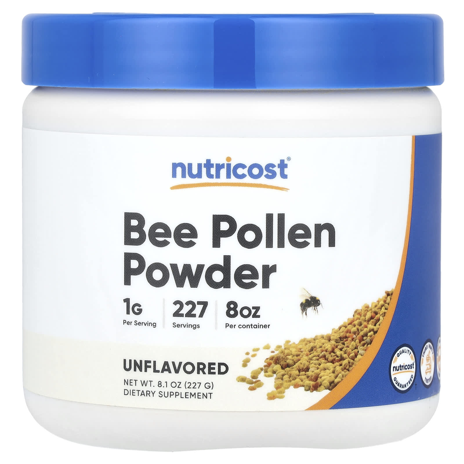 Nutricost, Bee Pollen Powder, Unflavored, 8.1 oz (227 g) - Image 1