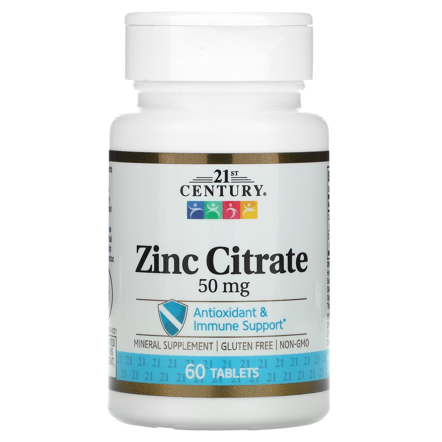 Zinc Citrate Supplement for Immune Support 50mg, 60 Tablets - Image 1