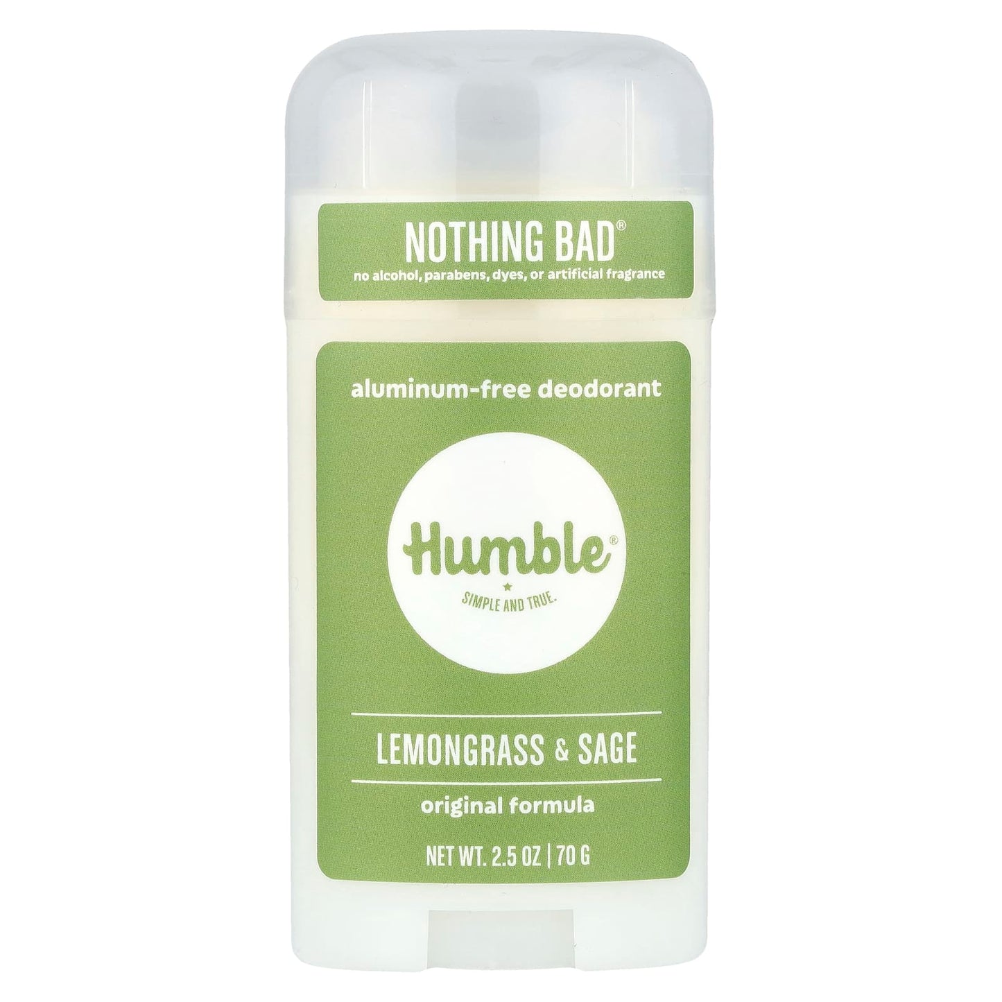 Humble Brands Aluminum-Free Lemongrass & Sage Deodorant, 2.5 oz - Image 1