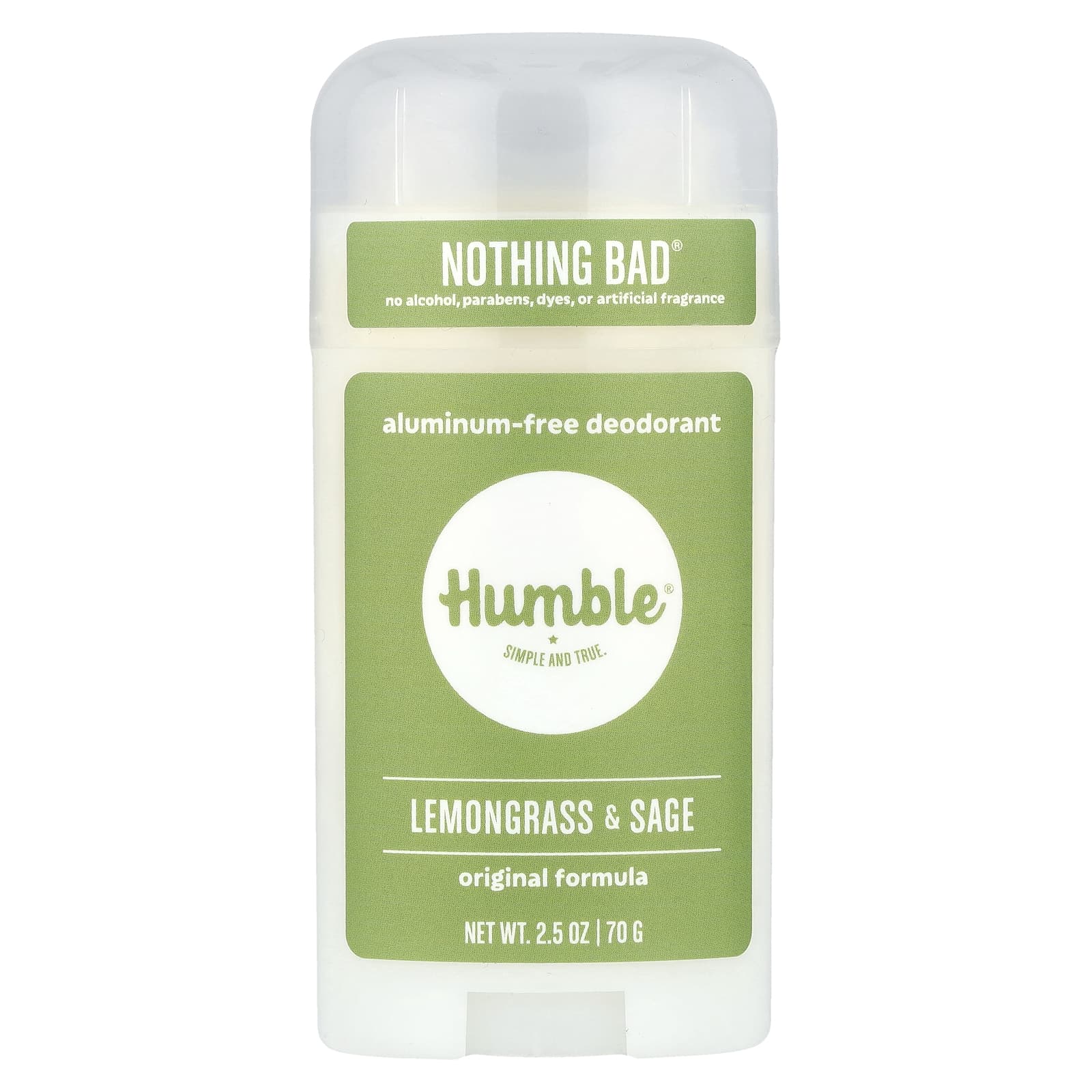 Humble Brands Aluminum-Free Lemongrass & Sage Deodorant, 2.5 oz - Image 1