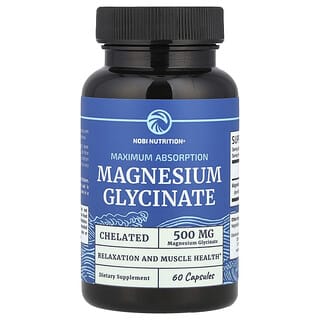 Magnesium Glycinate by Nobi Nutrition - 60 Capsules