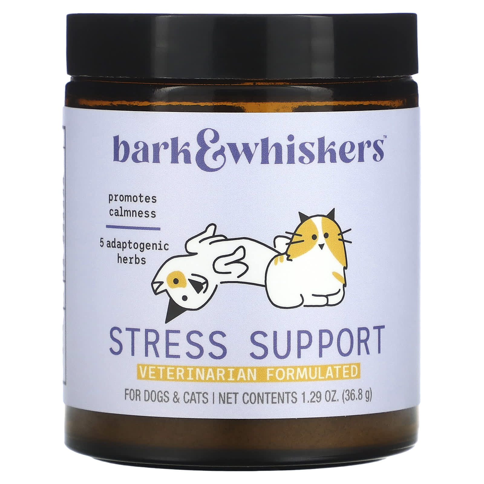 Dr. Mercola, Bark & Whiskers™, Stress Support, For Dogs & Cats, 1.29 oz (36.8 g )