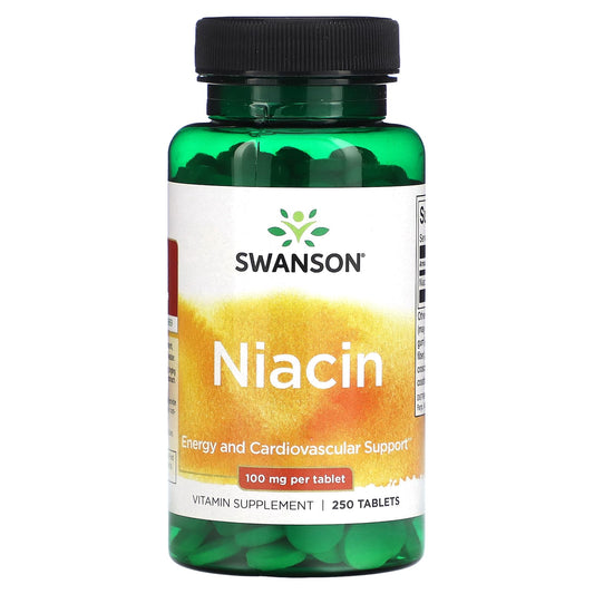 Swanson, Niacin, 100 mg, 250 Tablets - Image 1
