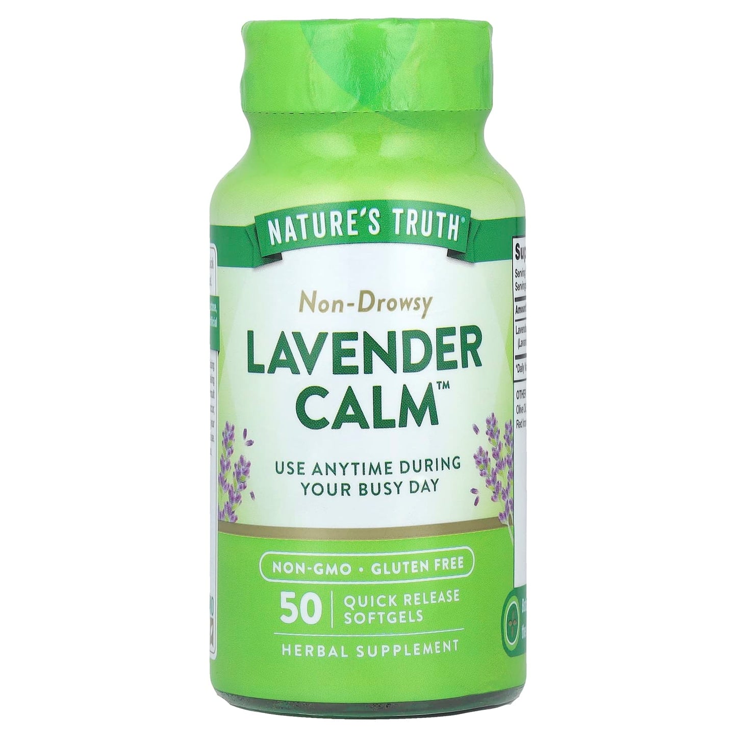 Nature's Truth, Lavender Calm™, 50 Quick Release Softgels (80 mg per Softgel) - Image 1