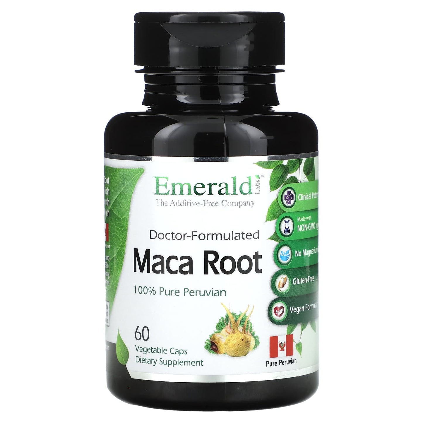 Emerald Laboratories Maca Root Supplement, 60 Capsules (500mg each) - Image 1