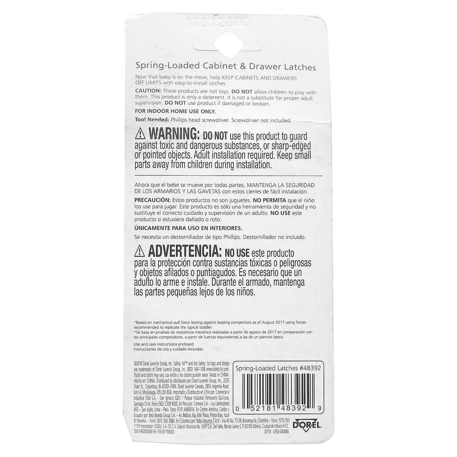 Safety 1st, Spring-Loaded Cabinet & Drawer Latches, 10 Pack - Image 2