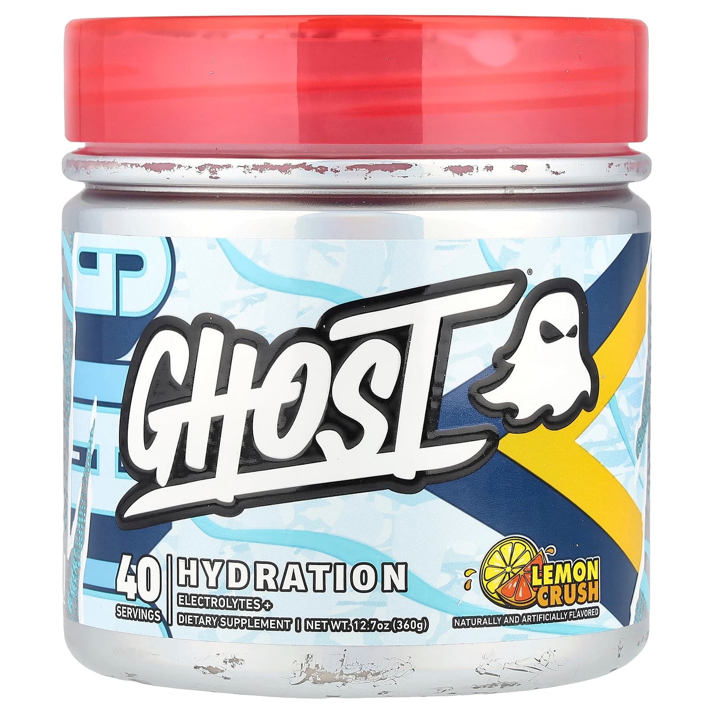Ghost Hydration Lemon Crush Electrolyte Replenisher 12.7 oz - Image 1