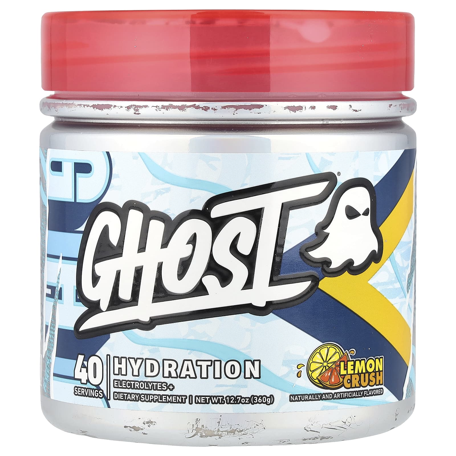 Ghost Hydration Lemon Crush Electrolyte Replenisher 12.7 oz - Image 1