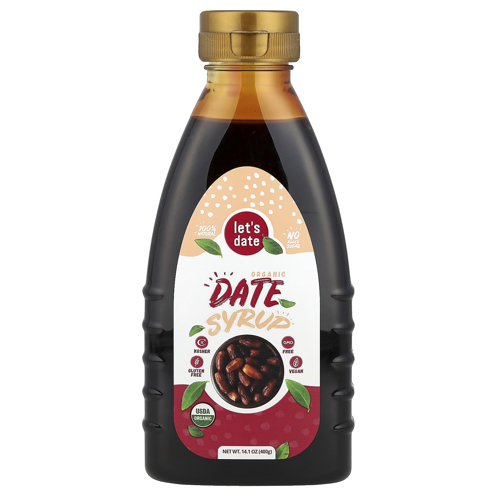 Let's Date, Organic Date Syrup , 14.1 oz (400 g) - Image 1