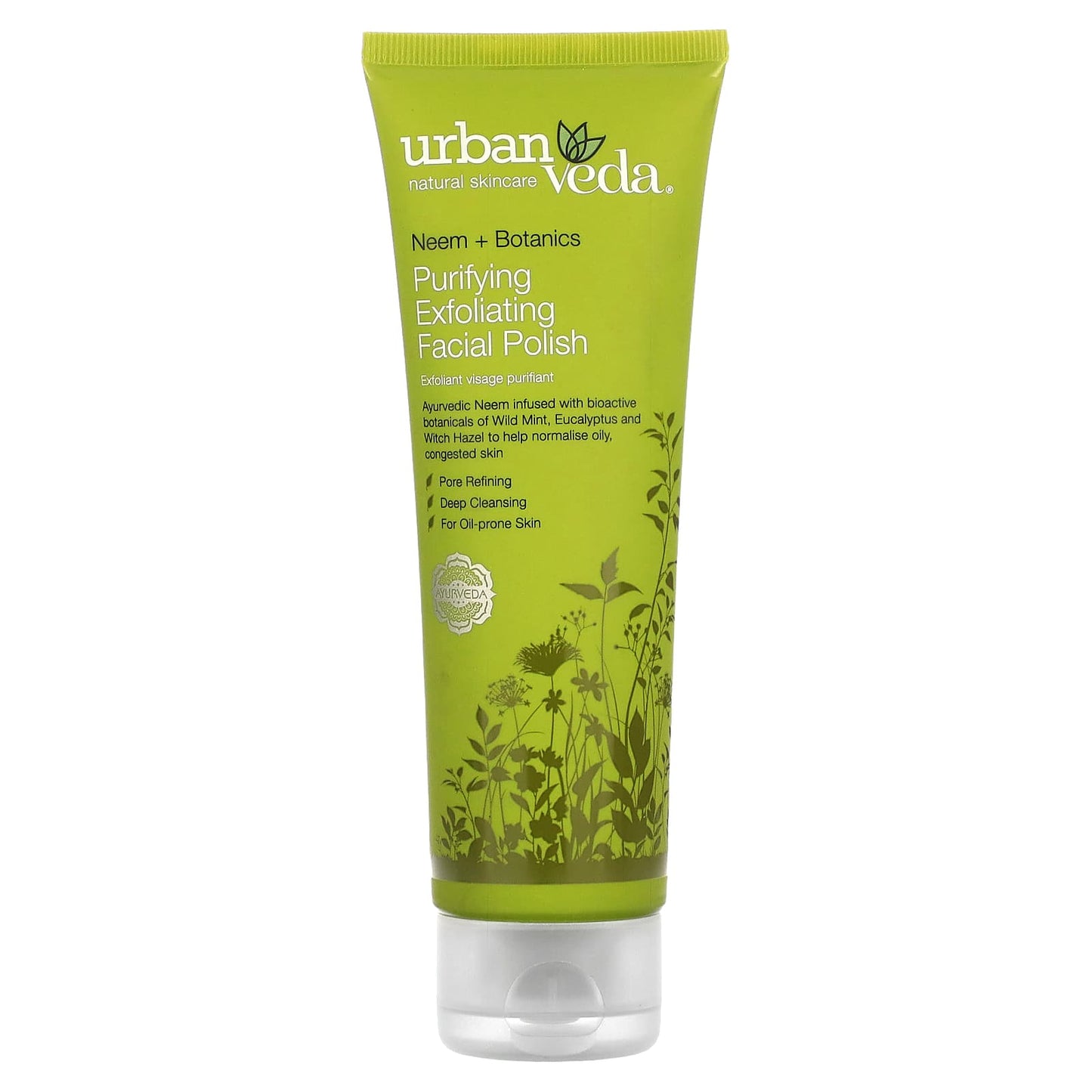 Urban Veda, Purifying Exfoliating Facial Polish, Neem + Botanics, 4.2 fl oz (125 ml) - Image 1
