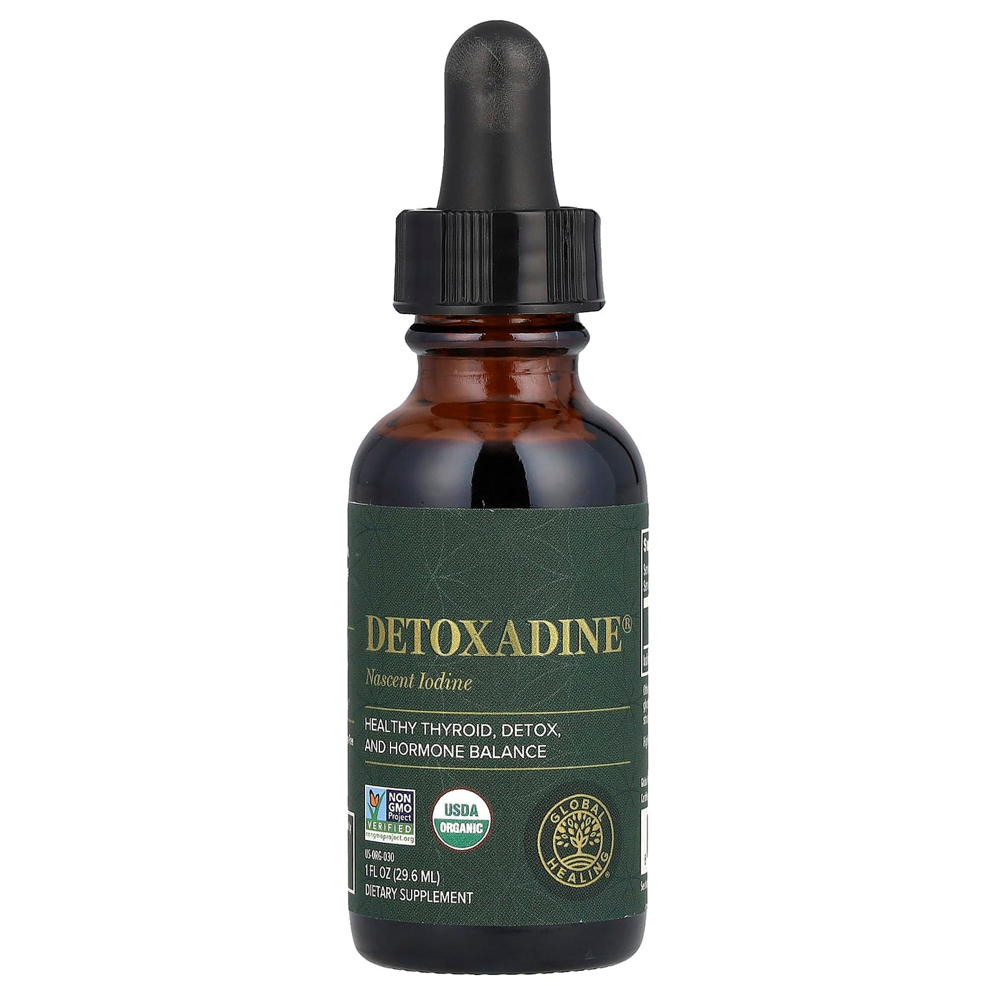 Global Healing Detoxadine Nascent Iodine 1 fl oz 1950 mcg Serving - Image 1