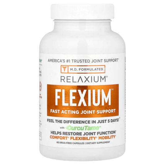 Relaxium, Flexium® With CurcuTame™, 60 Drug-Free Capsules - Image 1