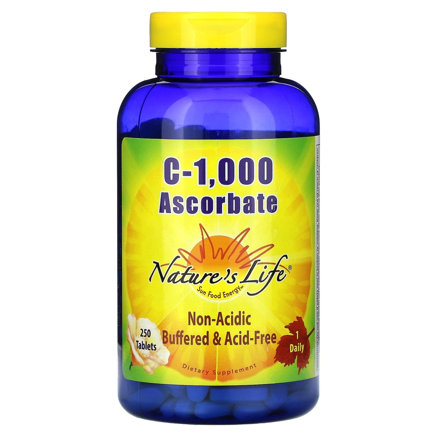 Nature's Life, C-1,000 Ascorbate, 250 Tablets - Image 1