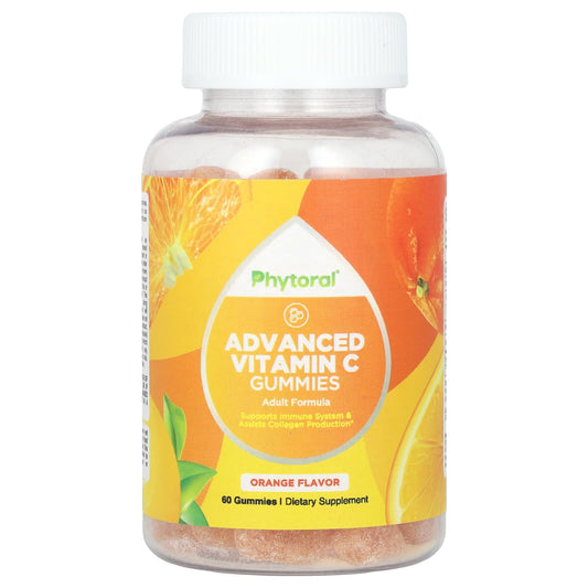 Phytoral, Advanced Vitamin C Gummies, Orange, 60 Gummies - Image 1