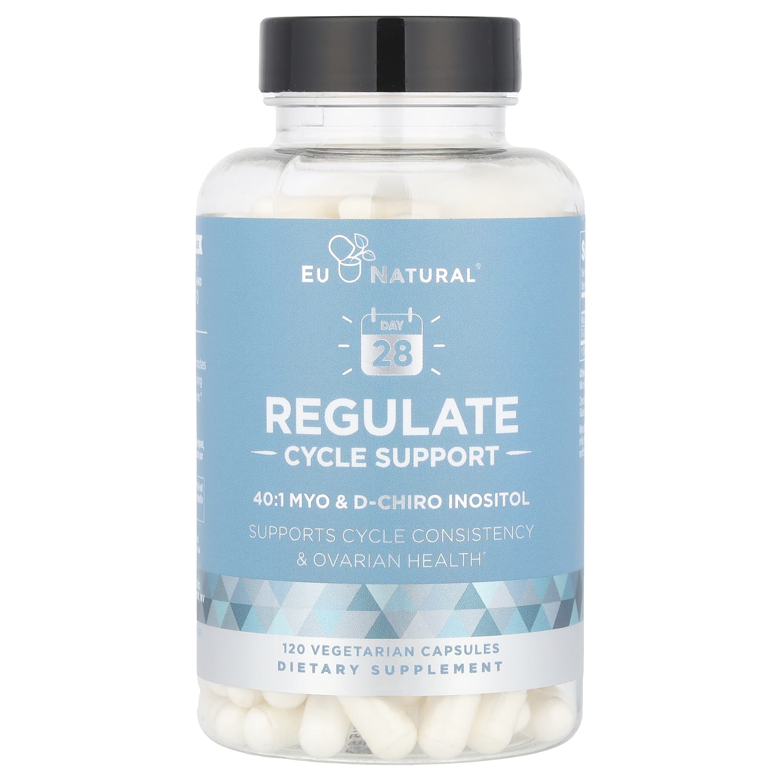 Eu Natural Cycle Support Supplement, 120 Veg Capsules for Menstrual Health - Image 1