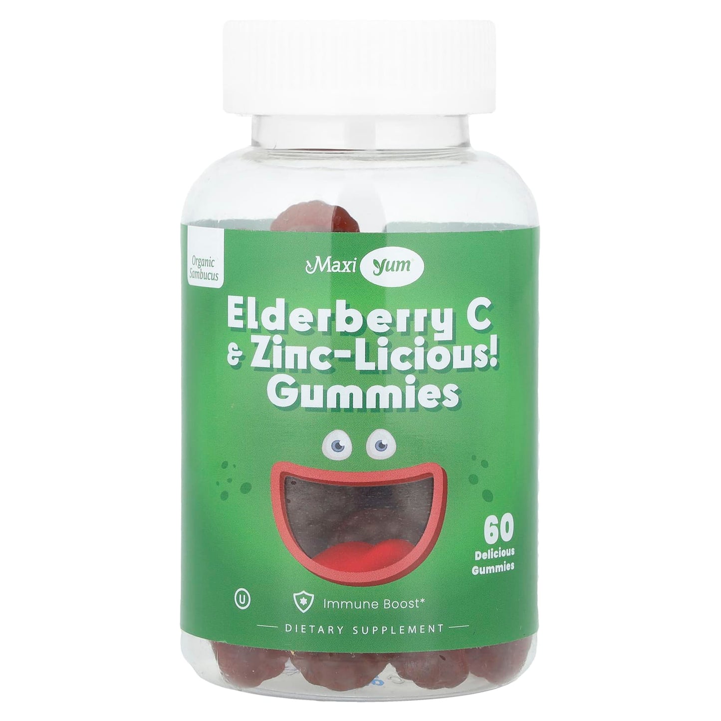 Maxi Health, Elderberry C & Zinc-Licious! Gummies, 60 Gummies - Image 1