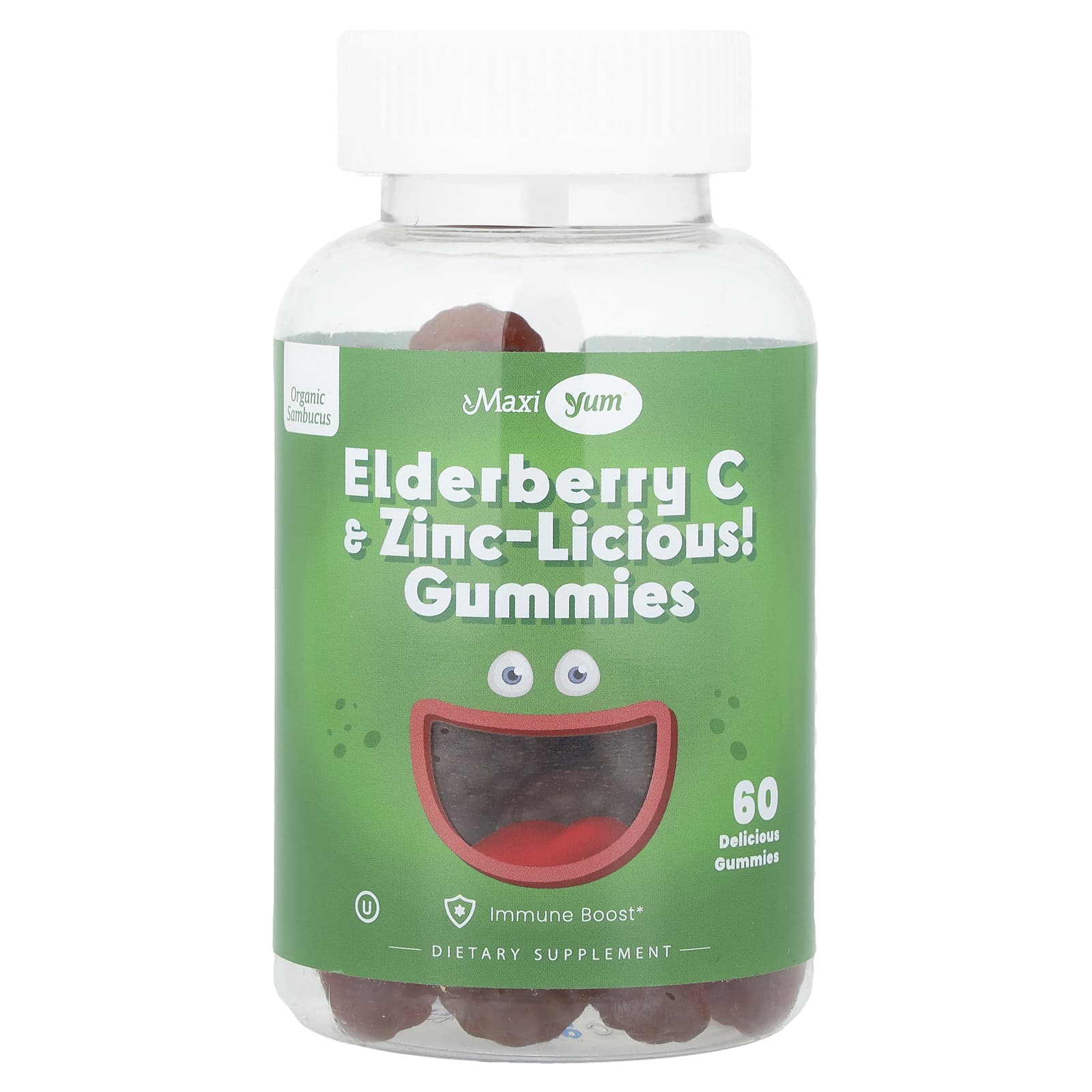 Maxi Health, Elderberry C & Zinc-Licious! Gummies, 60 Gummies - Image 1