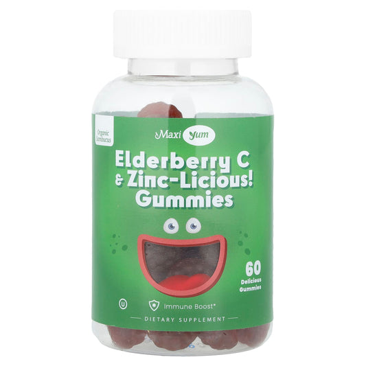 Maxi Health, Elderberry C & Zinc-Licious! Gummies, 60 Gummies - Image 1