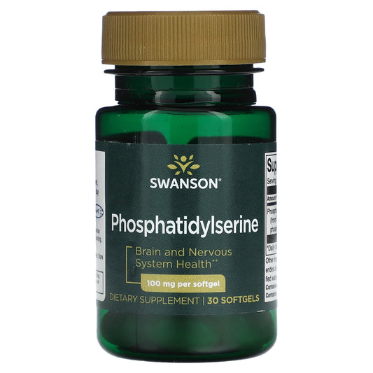 Swanson, Phosphatidylserine, 100 mg, 30 Softgels - Image 1