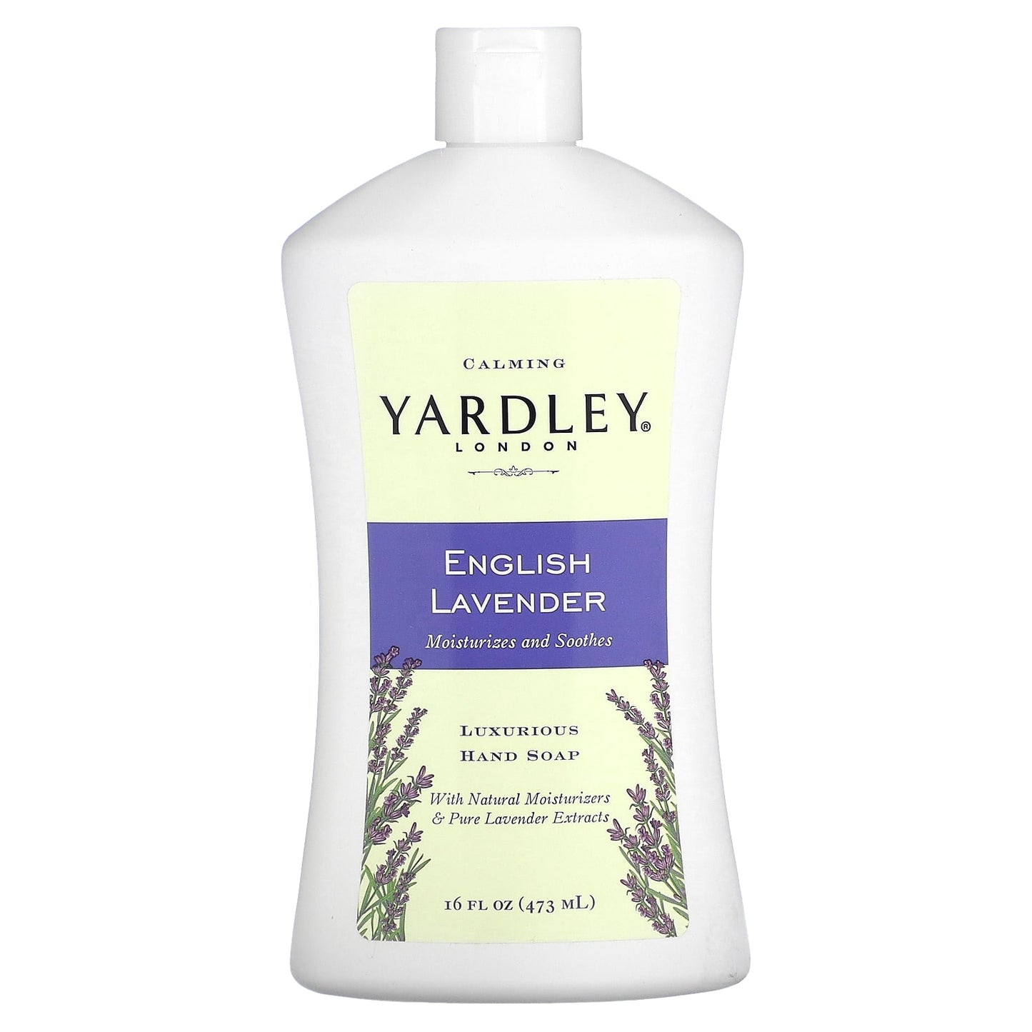 Yardley London, Luxurious Hand Soap, English Lavender, 16 fl oz (473 ml) - Image 1