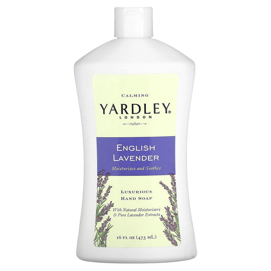 Yardley London, Luxurious Hand Soap, English Lavender, 16 fl oz (473 ml) - Image 1