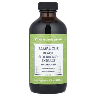 The Vitamin Shoppe, Sambucus Black Elderberry Extract, Alcohol Free, 8 fl oz (236 ml)