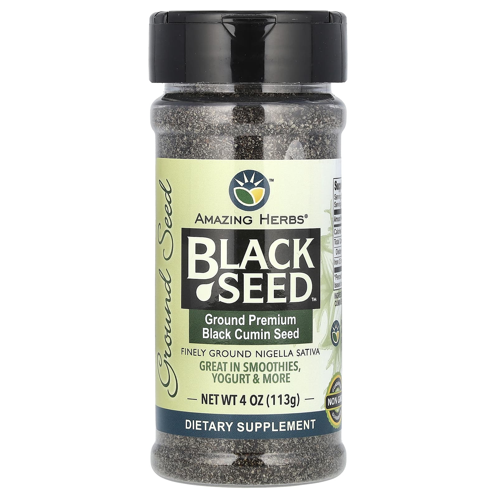Premium Ground Black Cumin Seed by Amazing Herbs - Non-GMO, Vegan - Image 1