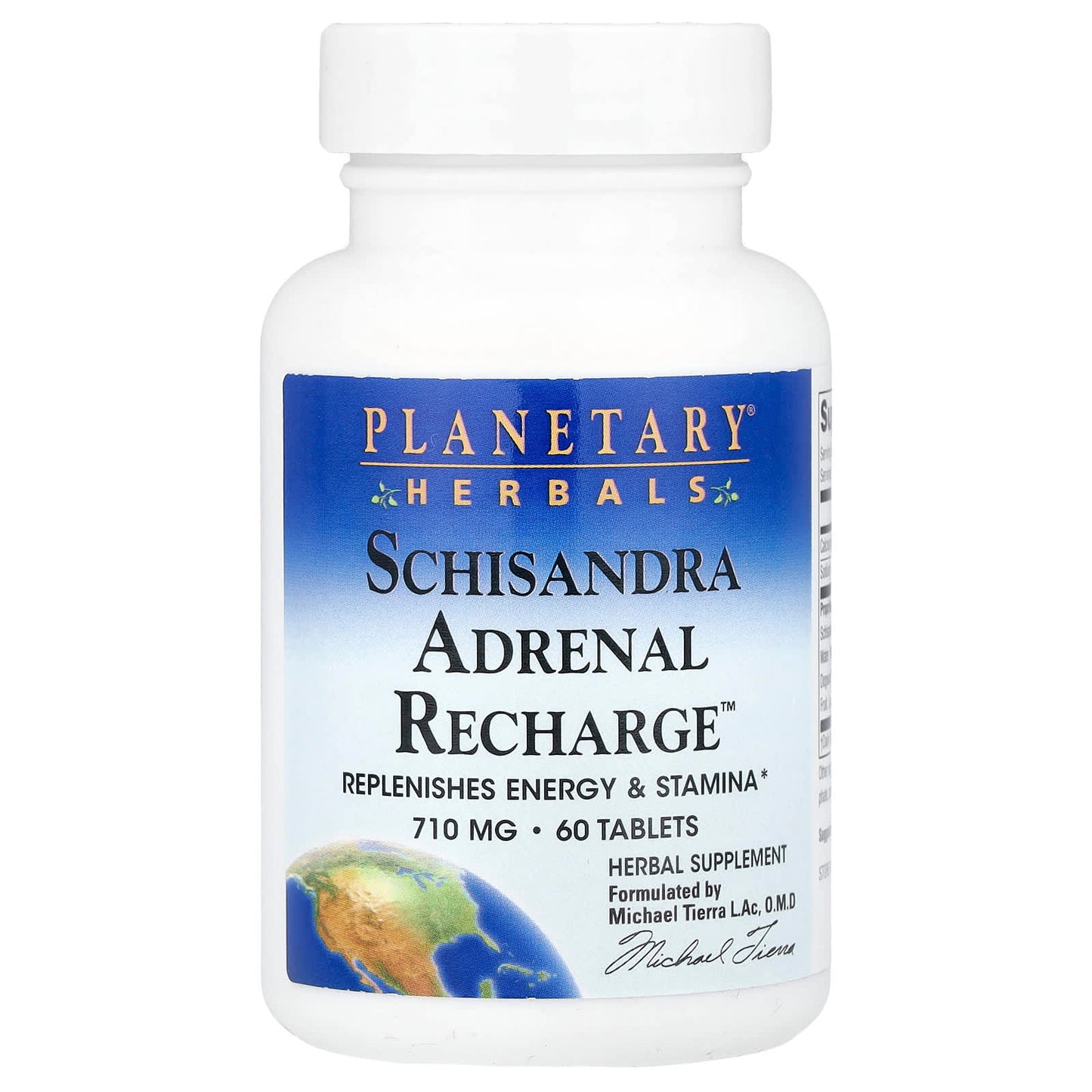 Planetary Herbals, Schisandra Adrenal Recharge™, 60 Tablets - Image 1