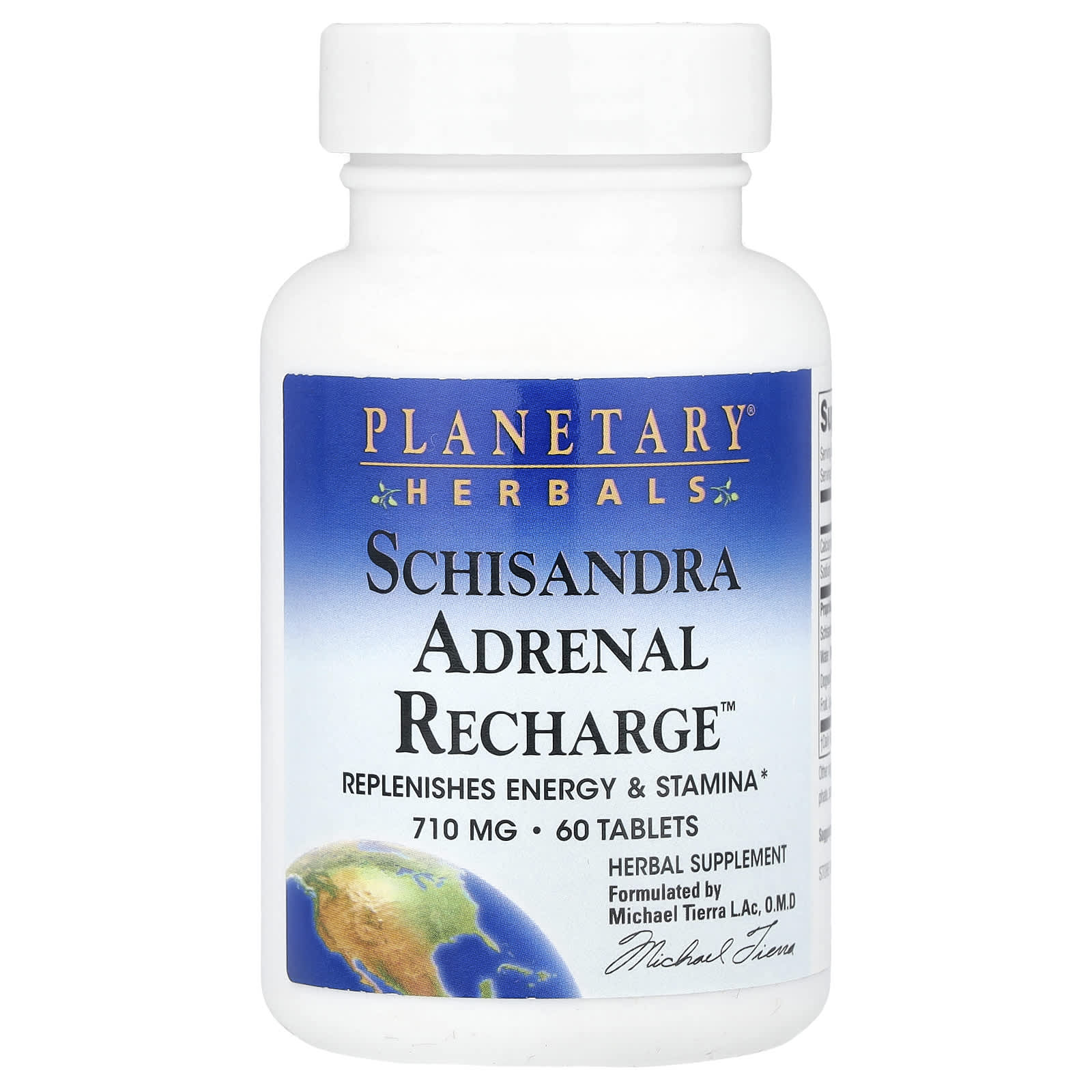 Planetary Herbals, Schisandra Adrenal Recharge™, 60 Tablets - Image 1