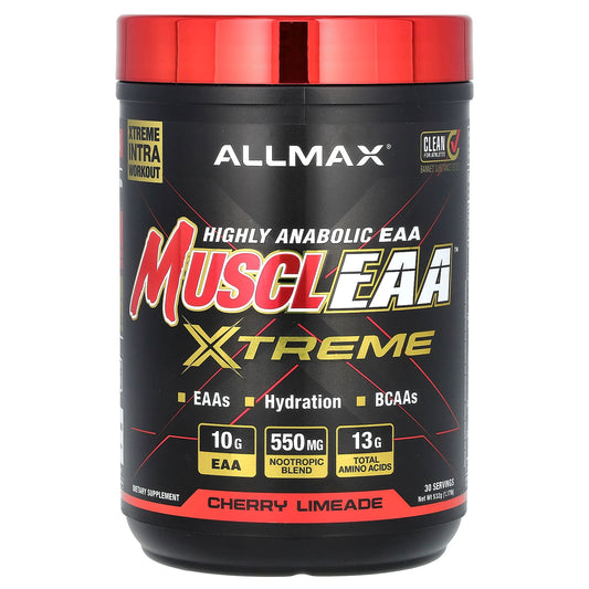 ALLMAX MUSCLEAA Xtreme Cherry Limeade, 1.17 lbs - Train Harder & Recover Faster - Image 1