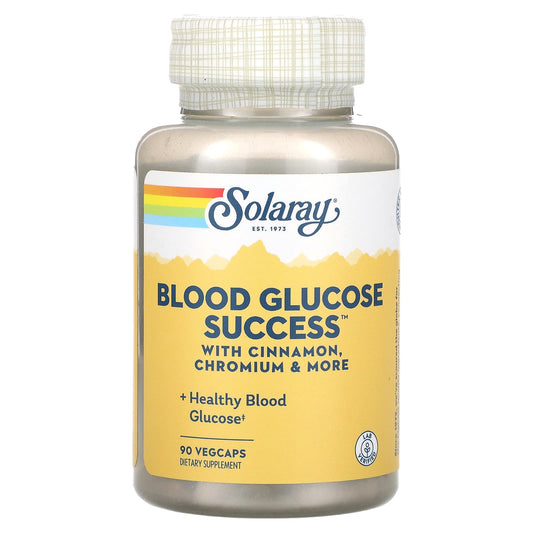 Solaray, Blood Glucose Success, 90 VegCaps - Image 1