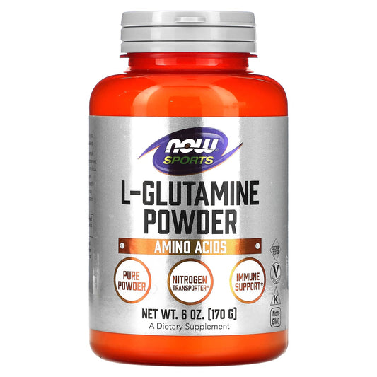 NOW Foods, Sports, L-Glutamine Powder, 6 oz (170 g) - Image 1