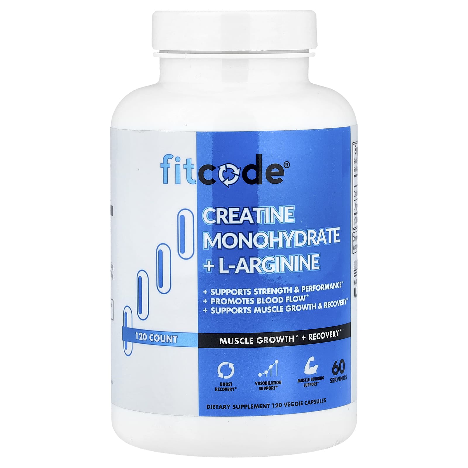 Unlock Strength & Performance with FITCODE Creatine + L-Arginine - Image 1