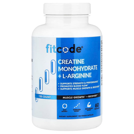 Unlock Strength & Performance with FITCODE Creatine + L-Arginine - Image 1