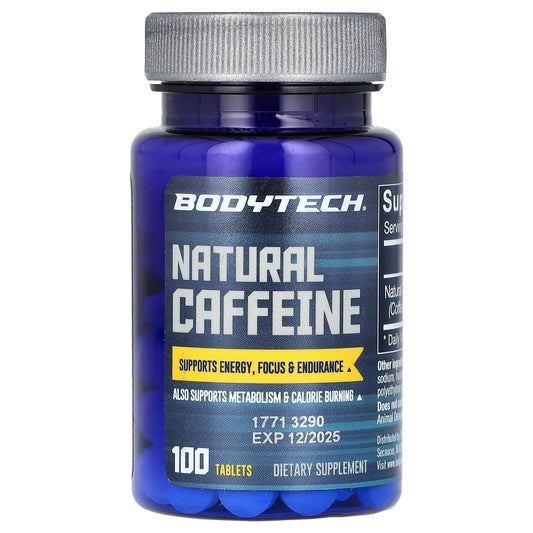 Boost Energy & Focus with BodyTech 200mg Caffeine Tablets (100 Count) - Image 1