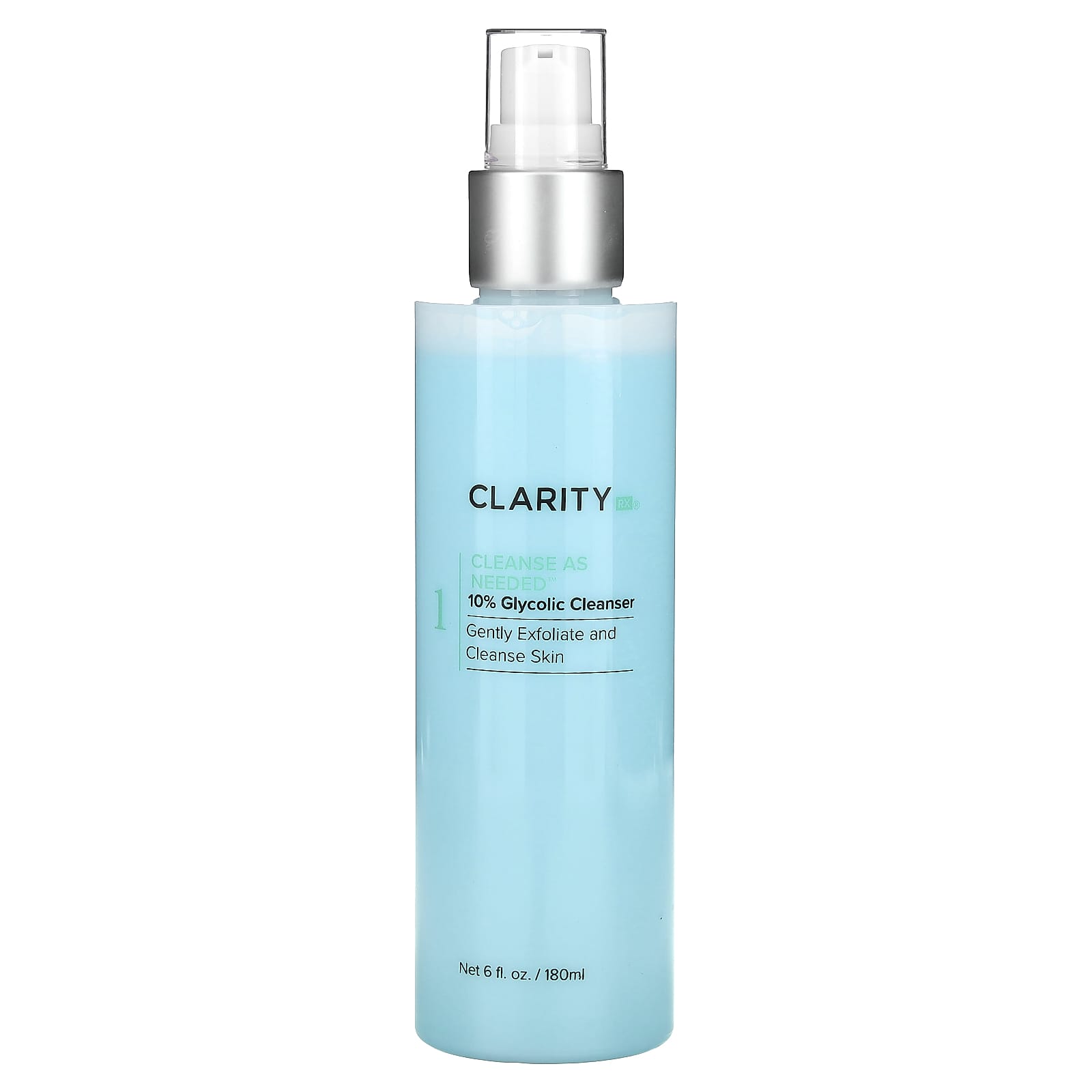 10% Glycolic Cleanser for Glowing Skin, 6 fl oz, ClarityRx - Image 1
