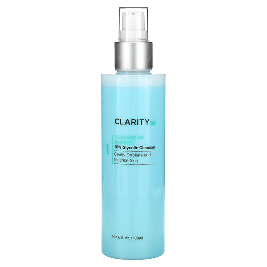 10% Glycolic Cleanser for Glowing Skin, 6 fl oz, ClarityRx - Image 1