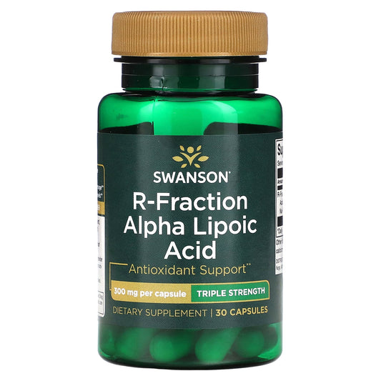 Swanson, R-Fraction Alpha Lipoic Acid, Triple Strength, 300 mg, 30 Capsules - Image 1