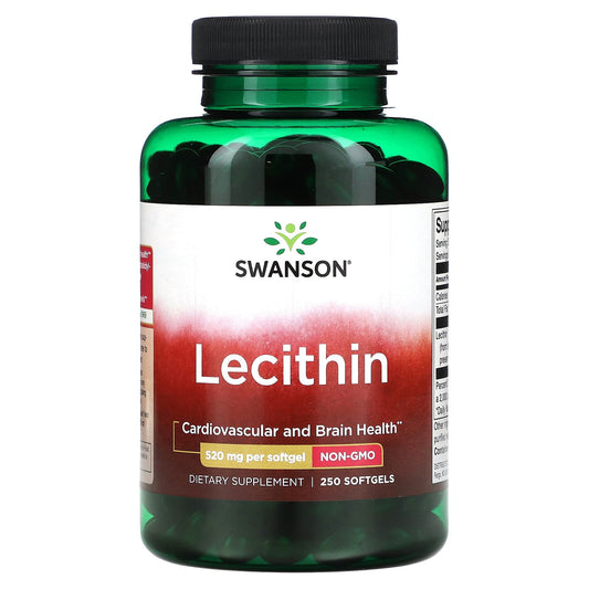 Swanson, Lecithin, 520 mg, 250 Softgels - Image 1