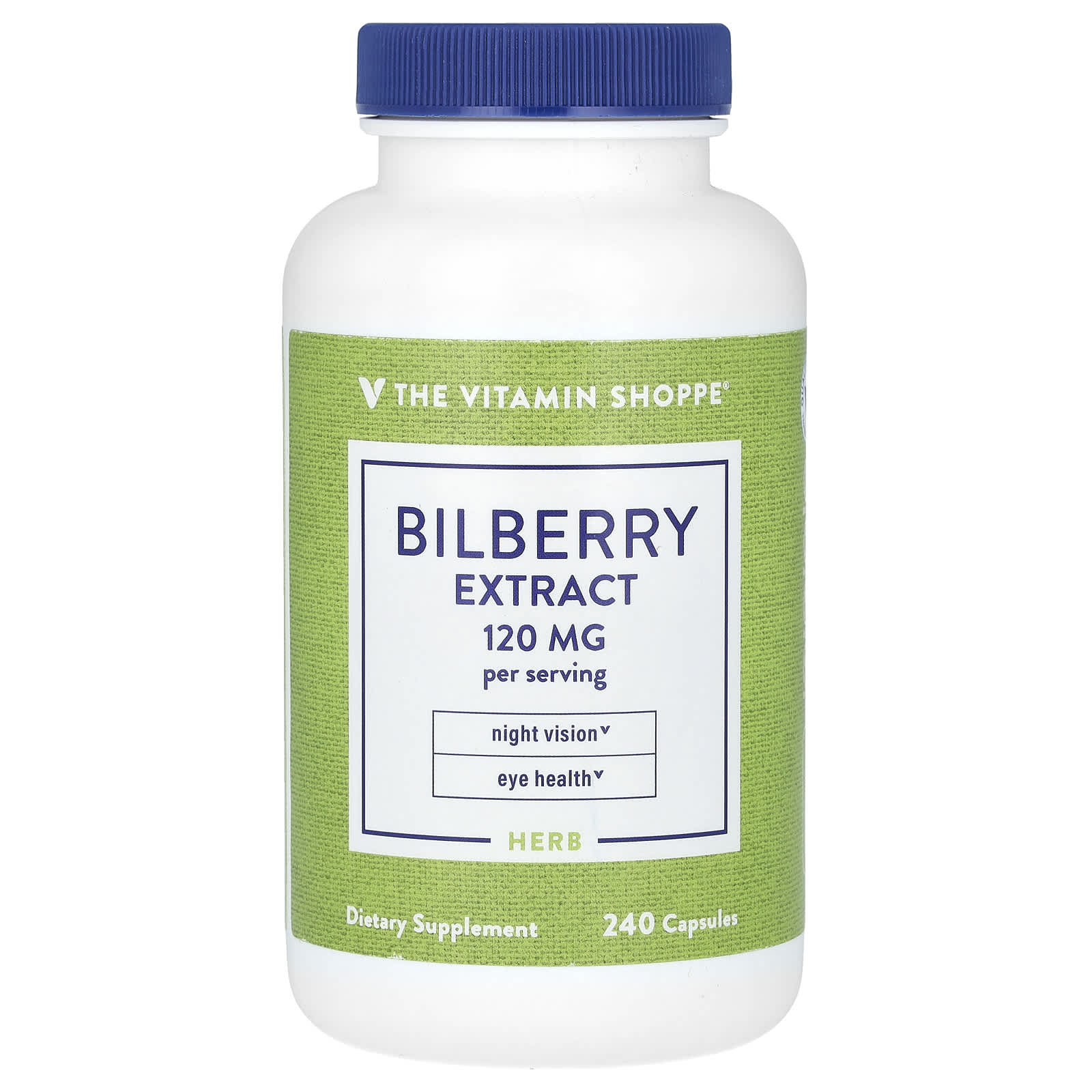 The Vitamin Shoppe, Bilberry Extract, 240 Capsules (60 mg per Capsule) - Image 1