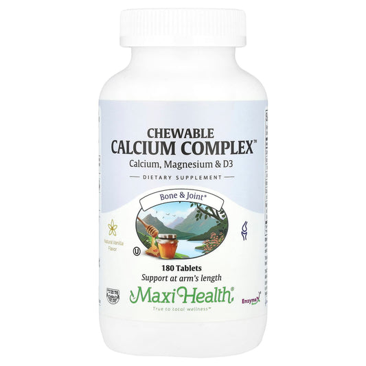 Maxi Health, Chewable Calcium Complex™, Natural Vanilla , 180 Tablets - Image 1