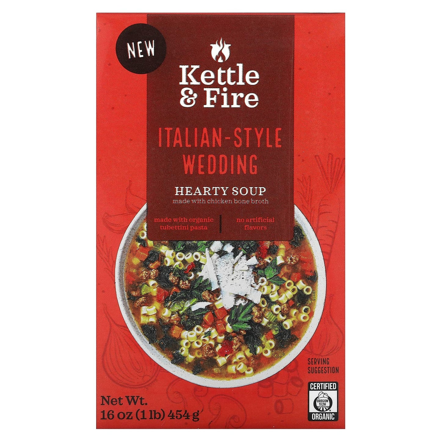 Kettle & Fire, Hearty Soup, Italian-Style Wedding, 16 oz (454 g) - Image 1